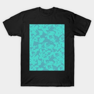 Light Blue Abstract Pattern T-Shirt